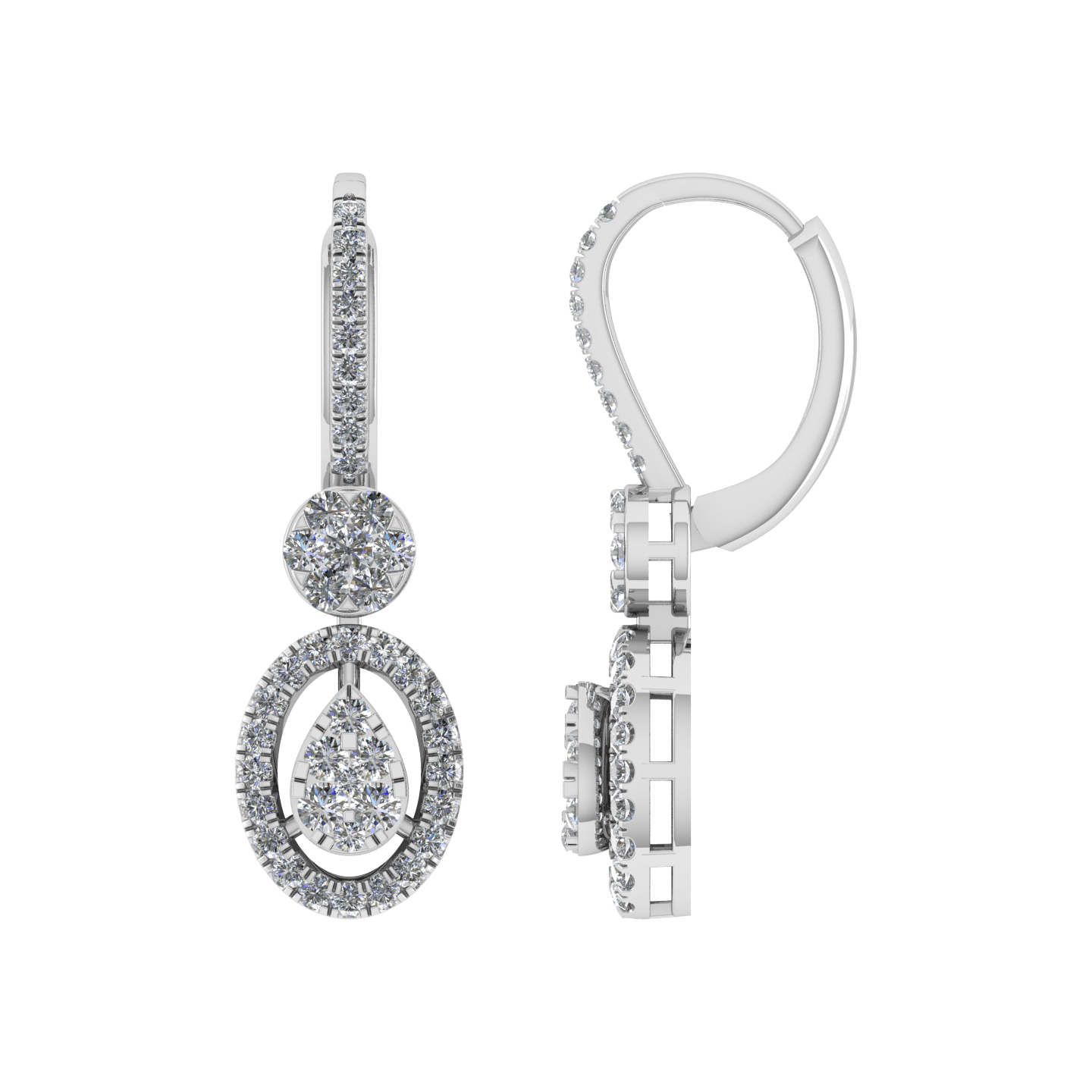 Minimal Design Natural Diamond Earring -JN030609-ER11