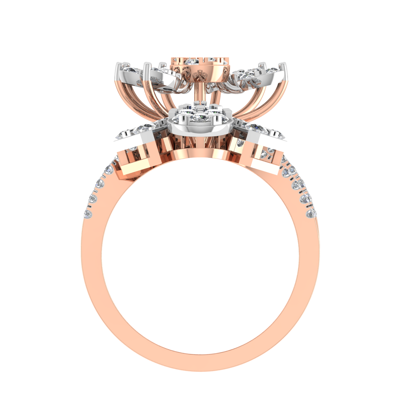 Beautiful 18K Gold Diamond Ring - JN030609-R8