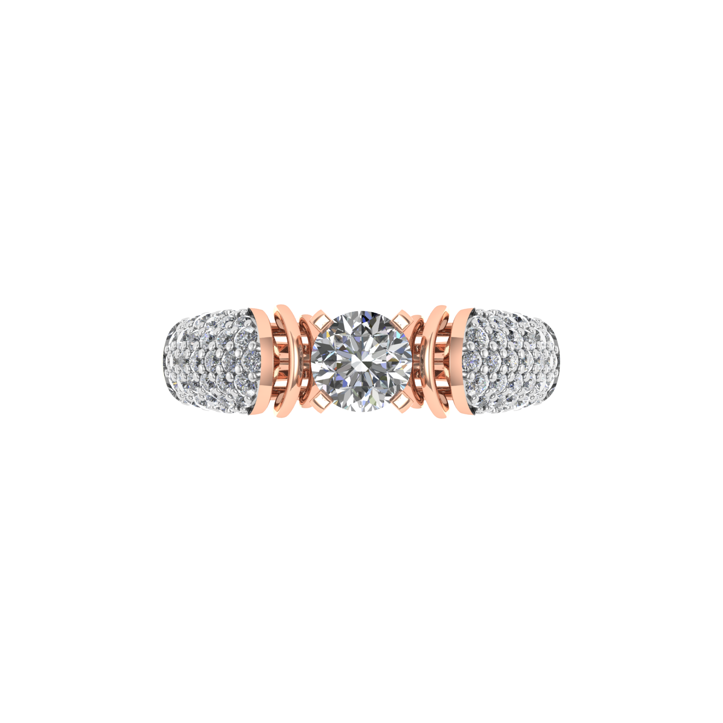 Beautiful 18K Gold Diamond Ring  - JN030609-R16