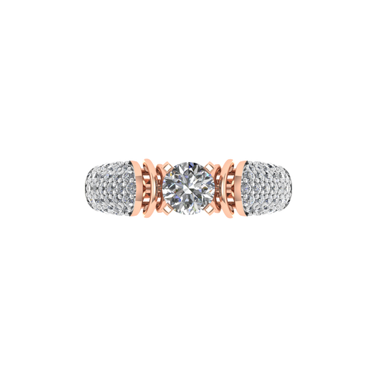 Beautiful 18K Gold Diamond Ring  - JN030609-R16