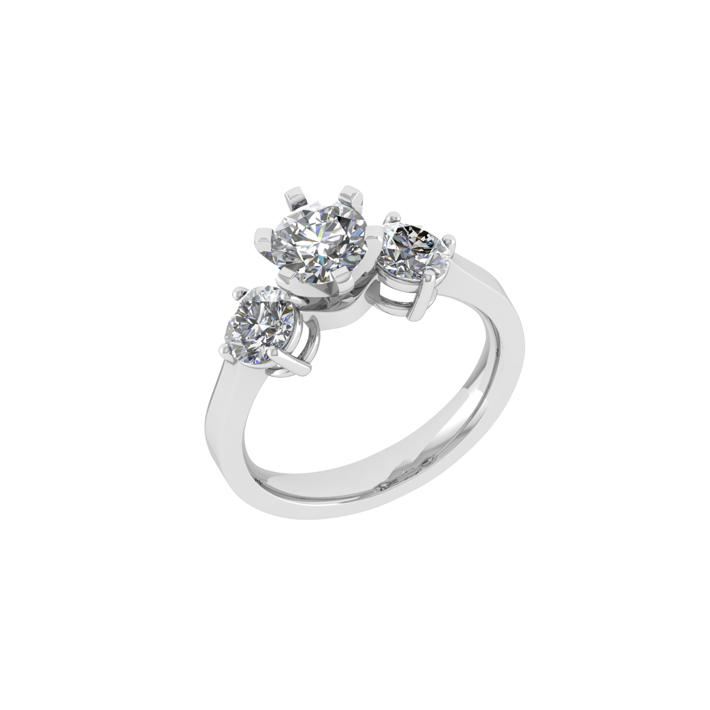 Sophisticated Design Beautiful 18K White Gold Diamond Ring  -  JN030609-R50