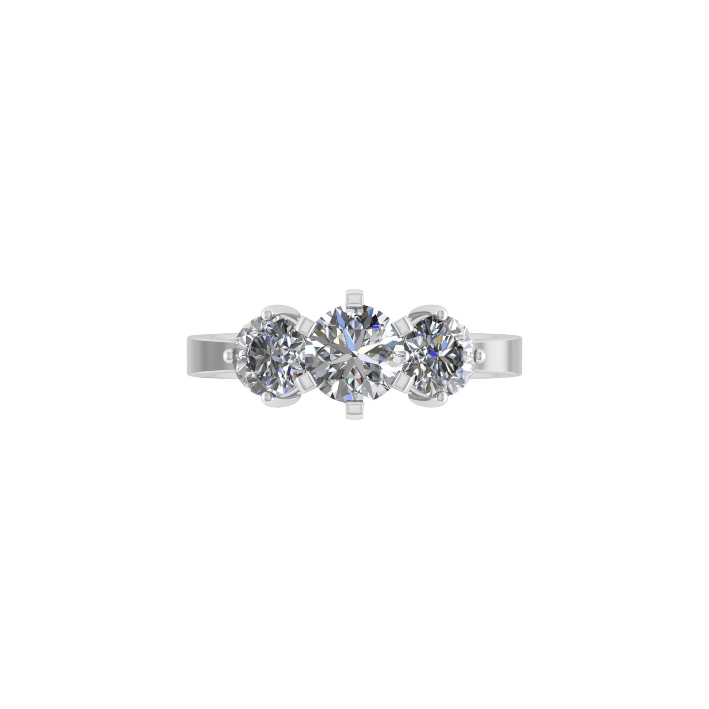 Sophisticated Design Beautiful 18K White Gold Diamond Ring  -  JN030609-R50