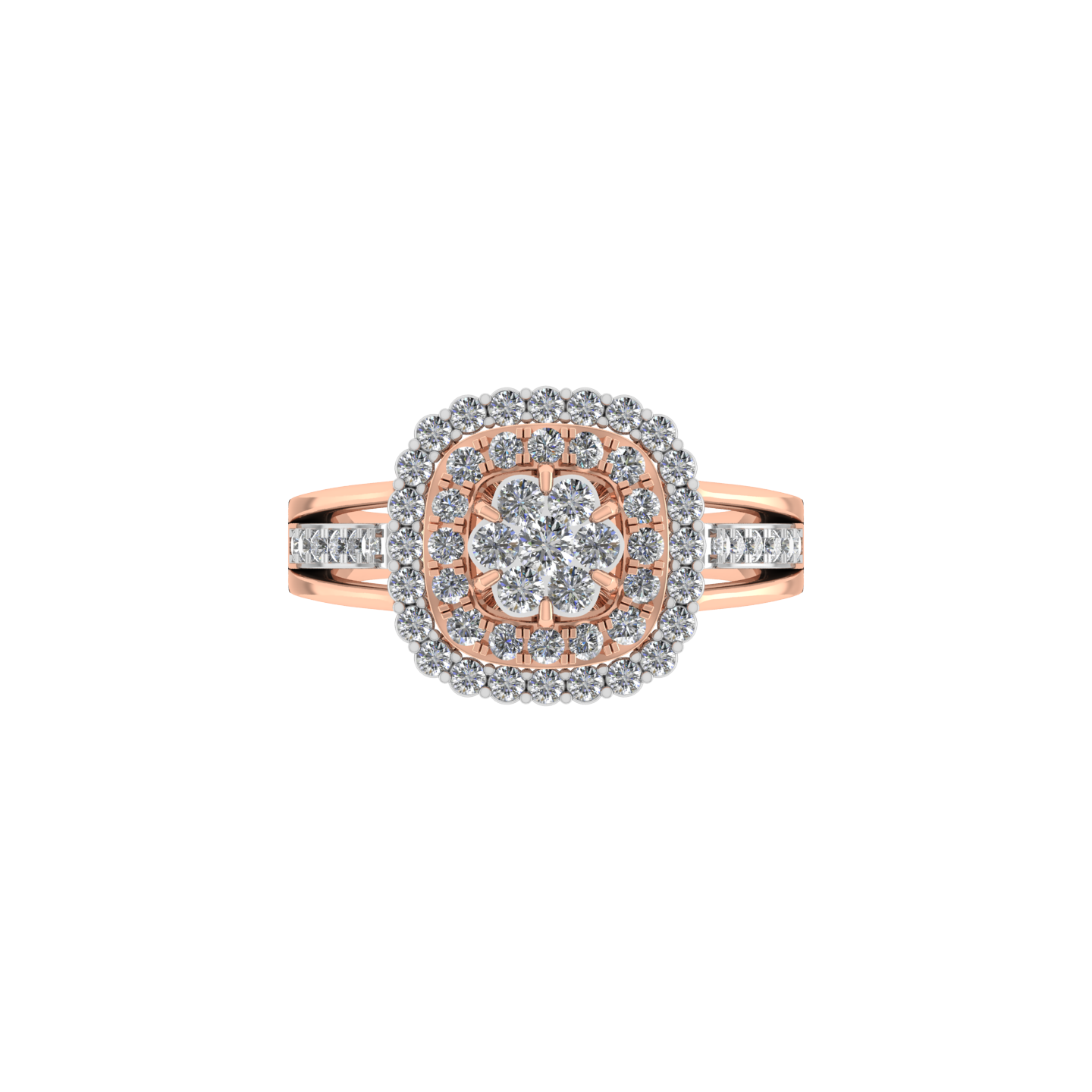 Beautiful 18K Gold Diamond Ring  -  JN030609-R54