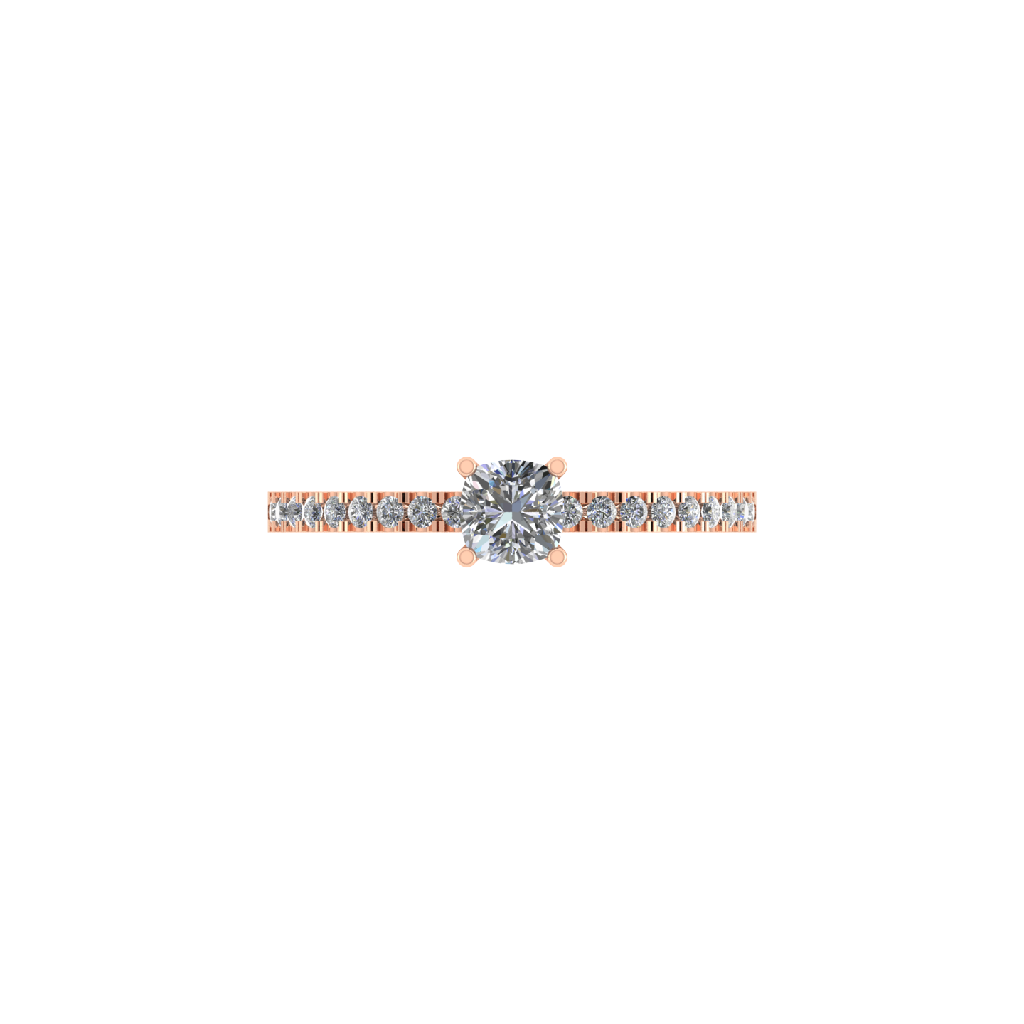 Beautiful 18K Rose Gold Diamond Ring  -  JN030609-R110