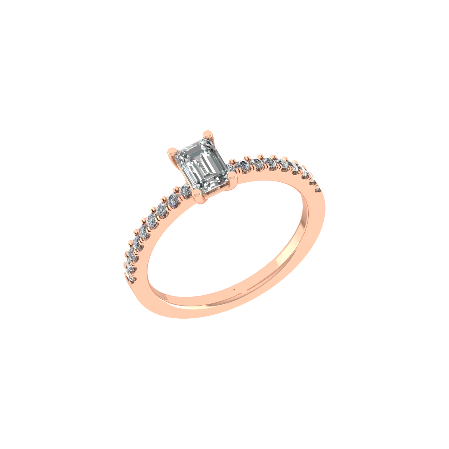 Beautiful 18K Rose Gold Diamond Ring  -  JN030609-R112